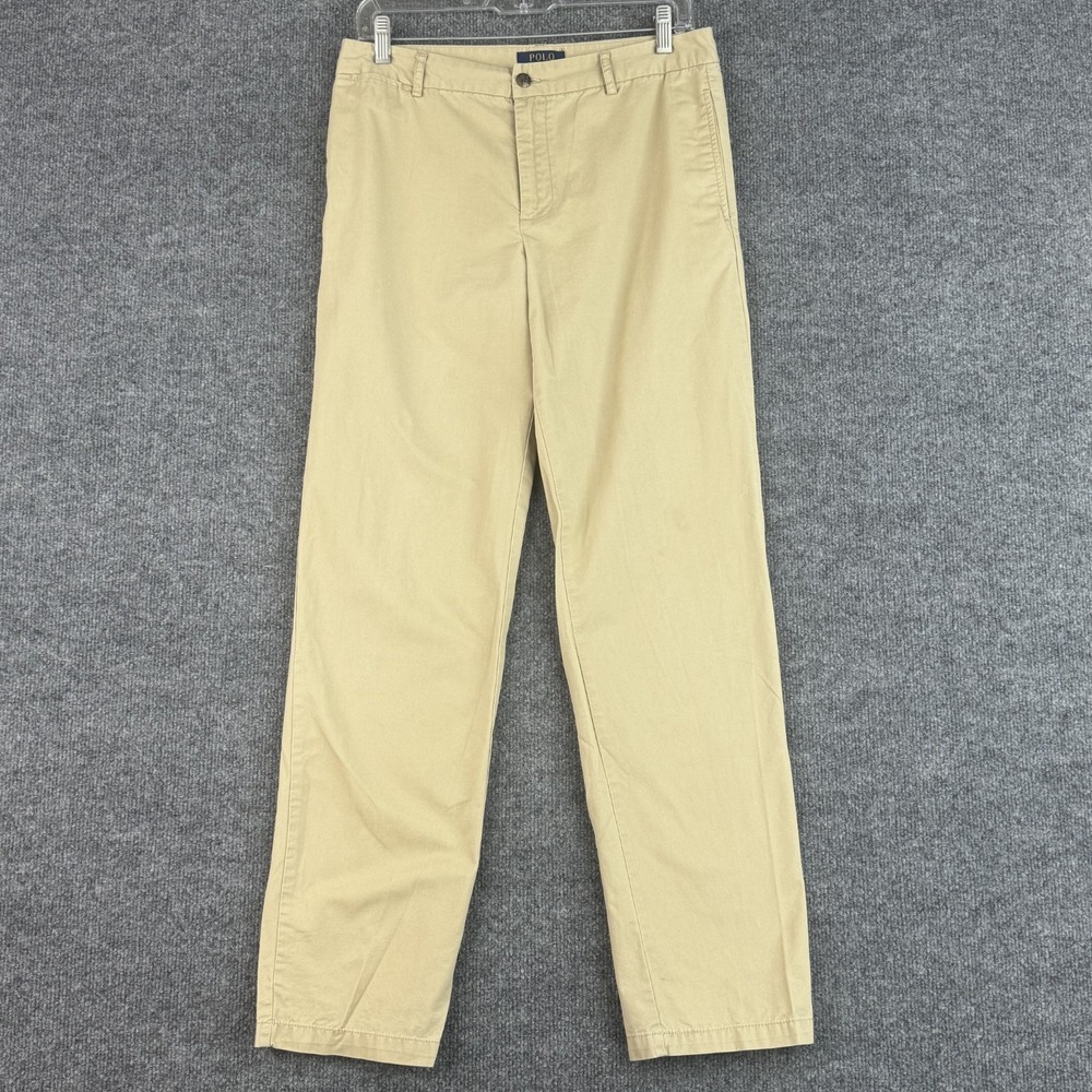 Polo Ralph Lauren Pants Boys Size 20 Khaki Straight 32x32 Lightweight Chino